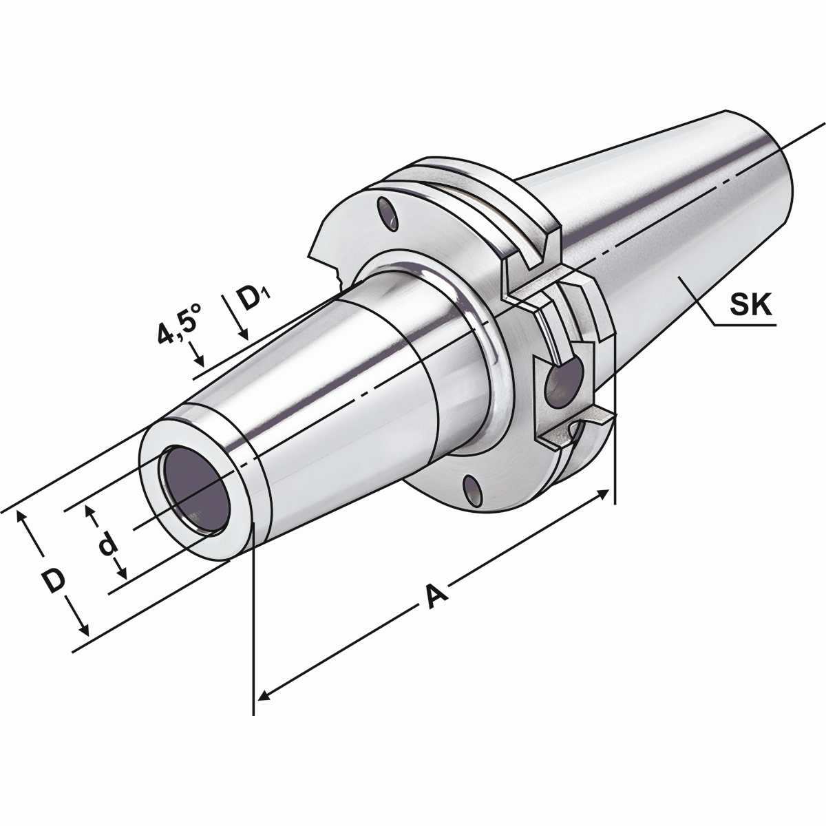 Schrumpffutter SK 30-18-160 DIN 69871 AD