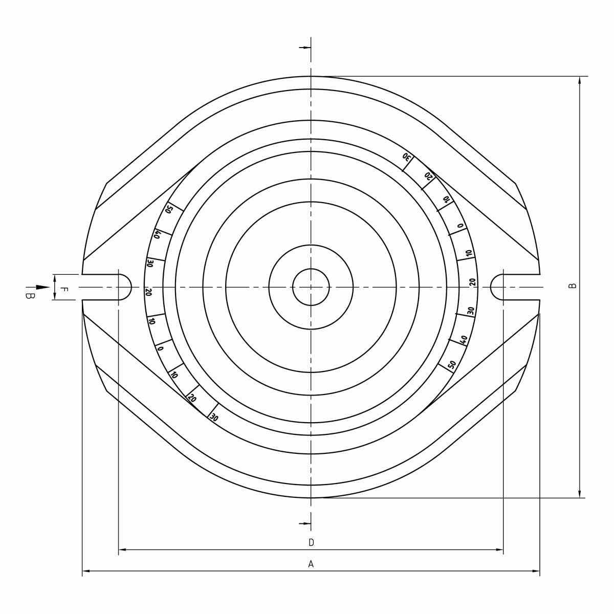 Drehplatte für Maschinenschraubstock HP-40