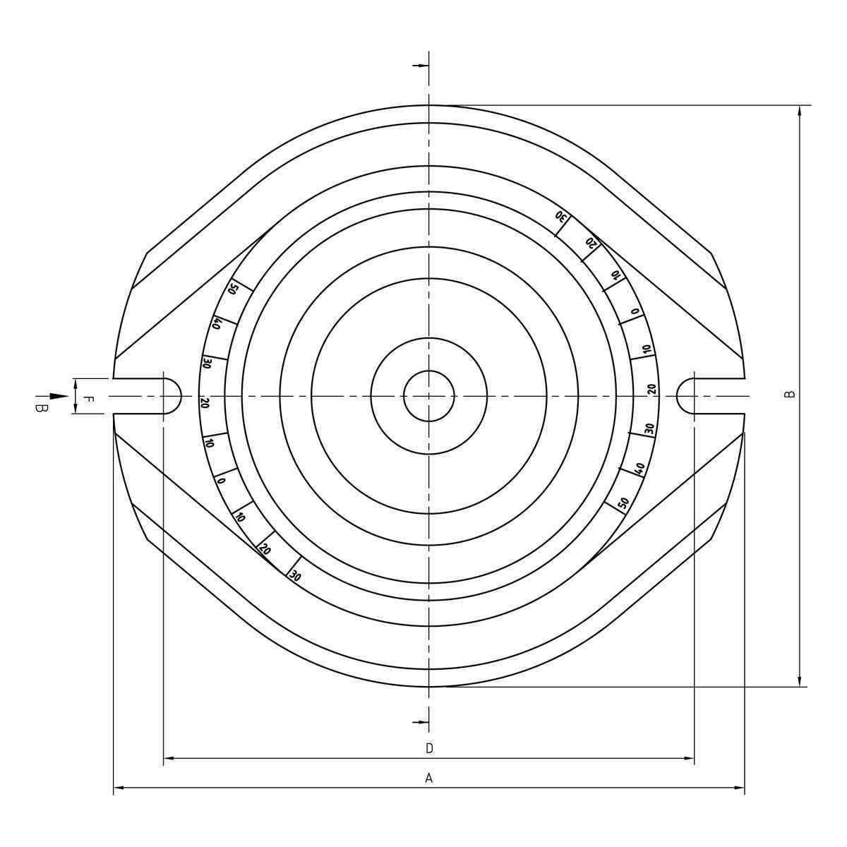 Drehplatte für Maschinenschraubstock HP-60 / MP-60