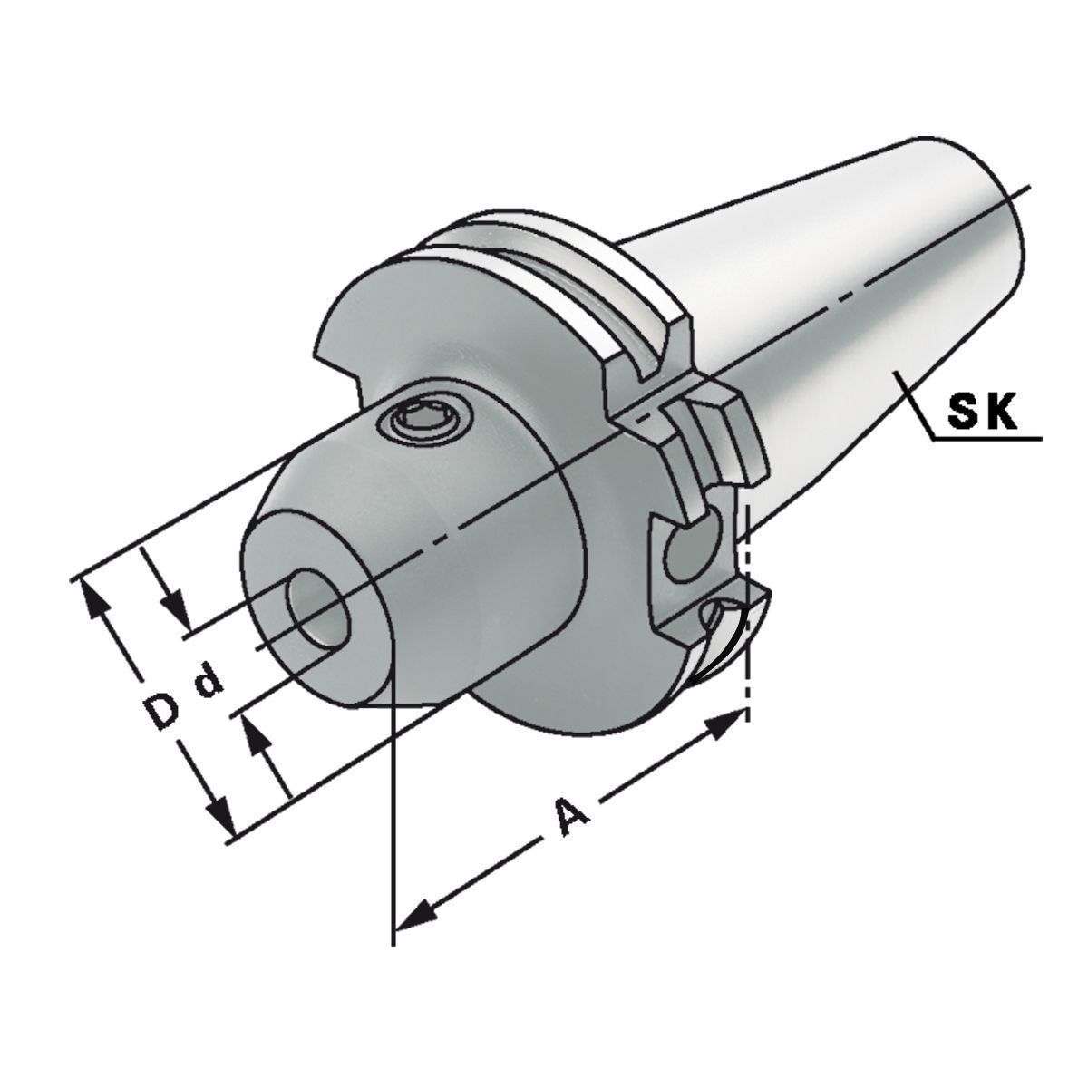 Fräseraufnahme SK 50-32-100 DIN 69871 AD/B