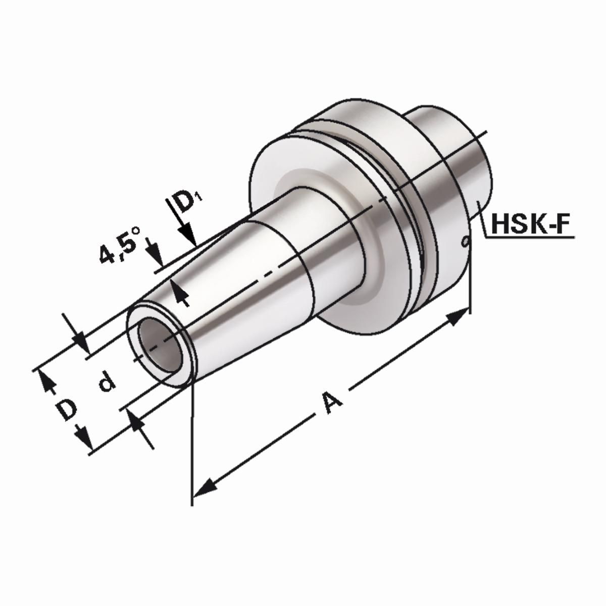 Schrumpffutter HSK 63-12-160 DIN 69893 Form F