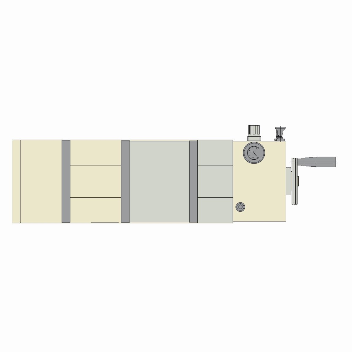 Präzisionsschraubstock AMP-200G/HV Pneumatik hydraulisch