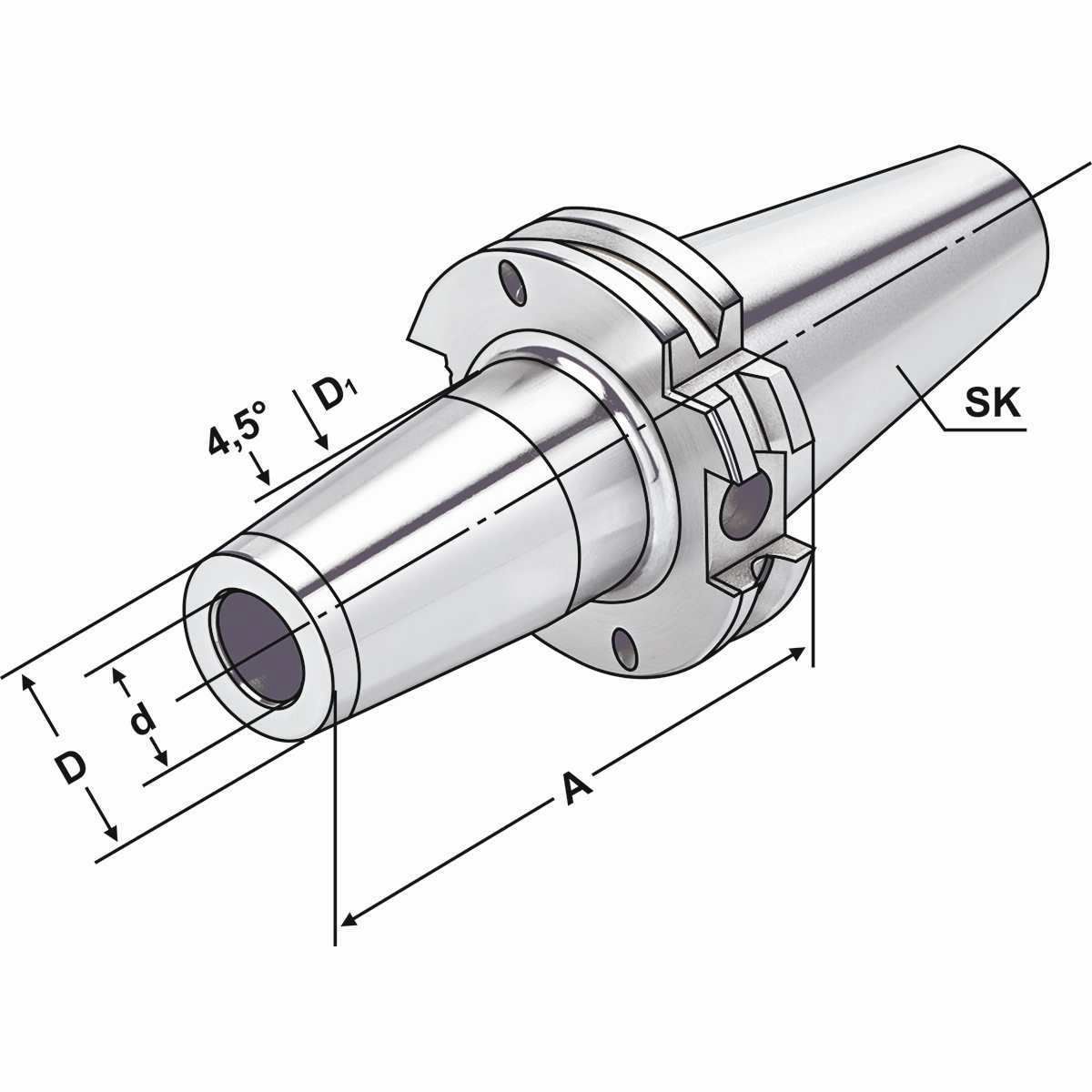 Schrumpffutter SK 40-25-100 DIN 69871 AD/B