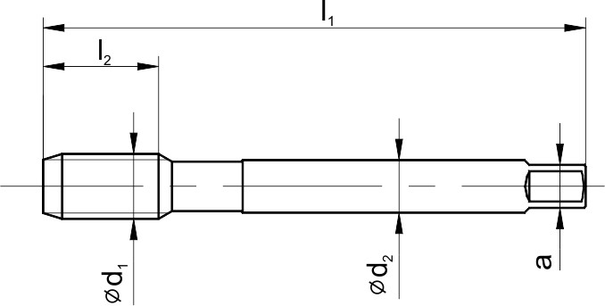 HSS-E-PM Maschinen-Gewindebohrer Form C DIN 5156