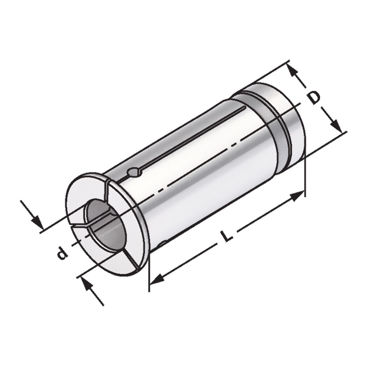 Reduzierungen für Hydrodehnspannfutter D=25 | d=8