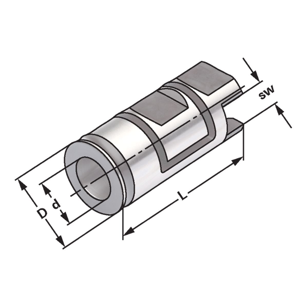 Gewindebohrer-Spannhülsen D=16 | 10 x 8